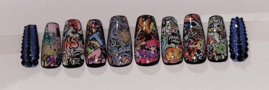LGoddes Mystery Duffle Bag Luxury Press on nail and toe bundle